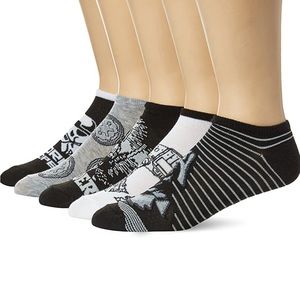 Starwars Men's no show 5 pk socks